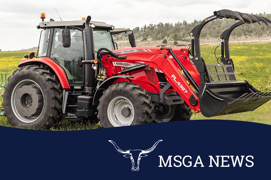 MSGA and Massey Ferguson Support Local Montana FFA Chapters through the Blue and Gold Massey Tractor Raffle